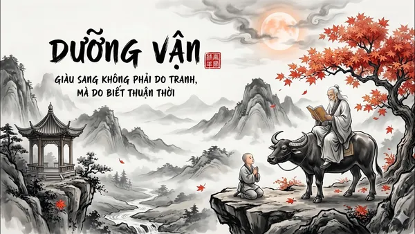 Lão Tử Và Đạo Dưỡng Vận: Phú Quý Không Đến Từ Tranh Đoạt
